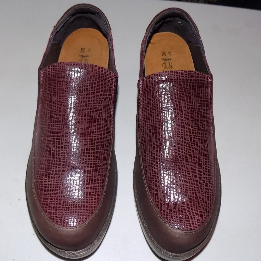 New Naot Cherish Brown Shimmer Nubuck/Reptile EU36